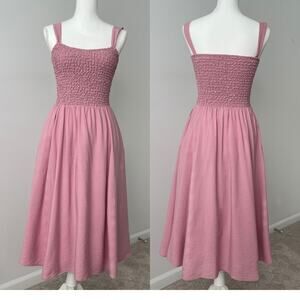 Aritzia Wilfred  Pink Fit & Flare Dress Size XS